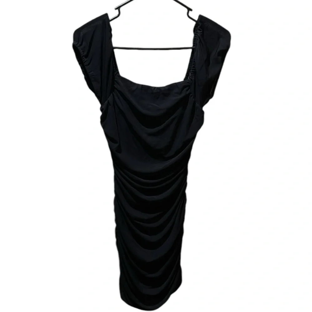 ❤️❤️HP❤️❤️Lulus Mesh Ruched Bodycon Mini Dress Size Small - Picture 3 of 6